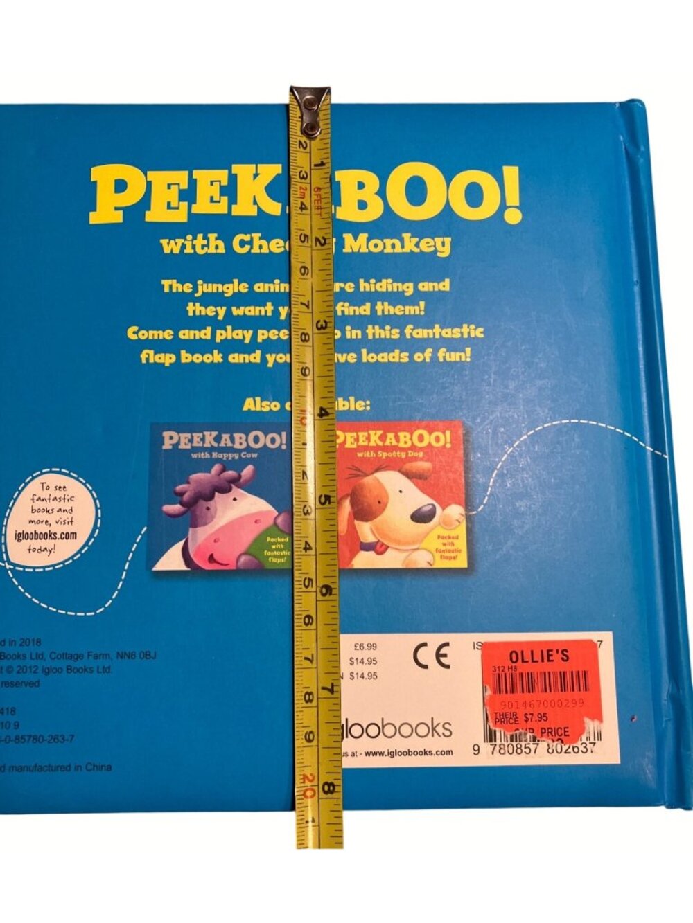 Peekaboo! With Cheeky Monkey Board Book by Igloo Books - Picture 10 of 13
